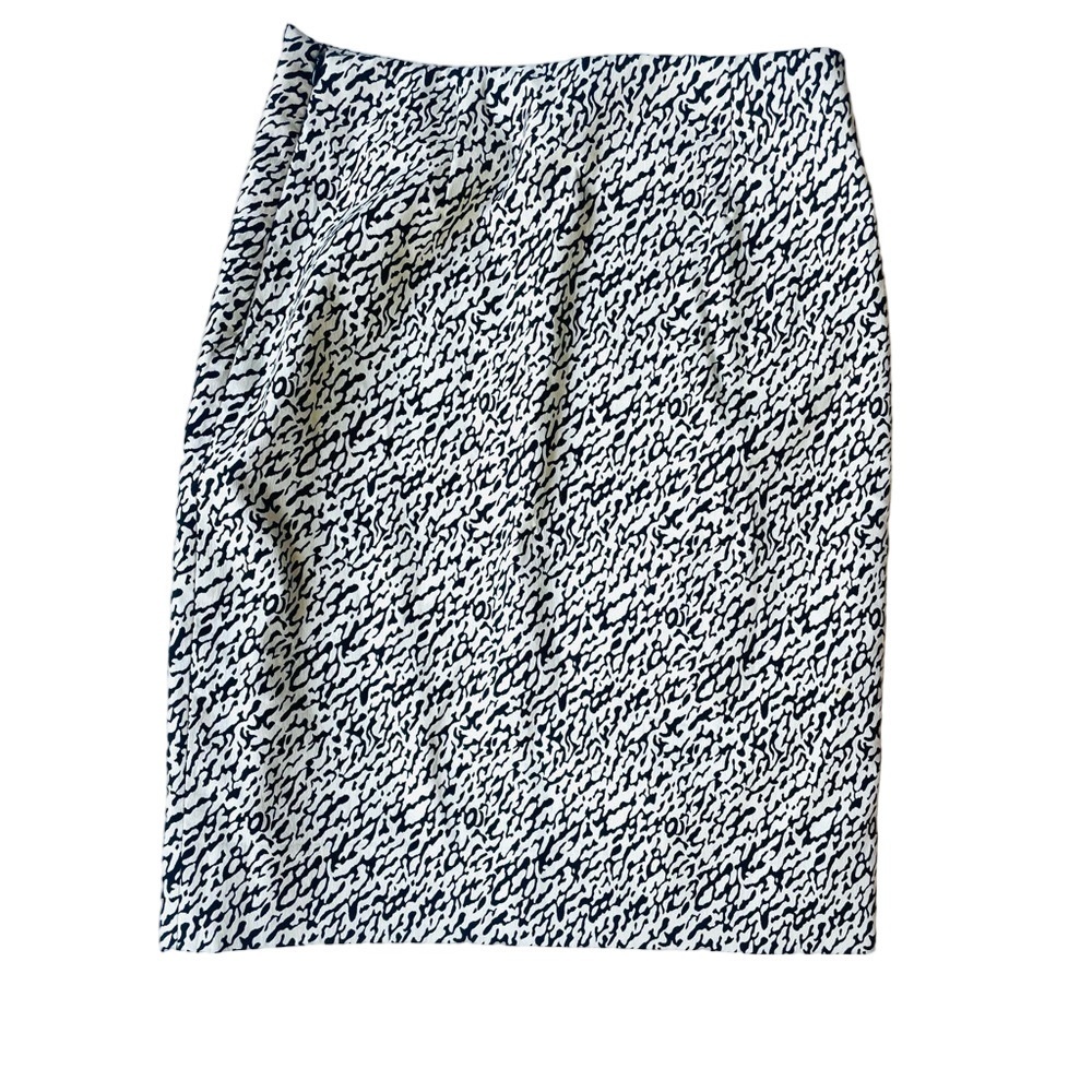 DIANE VON FURSTENBERG DVF BLYTHE SNAKE JACQUARD PENCIL SKIRT SIZE 8